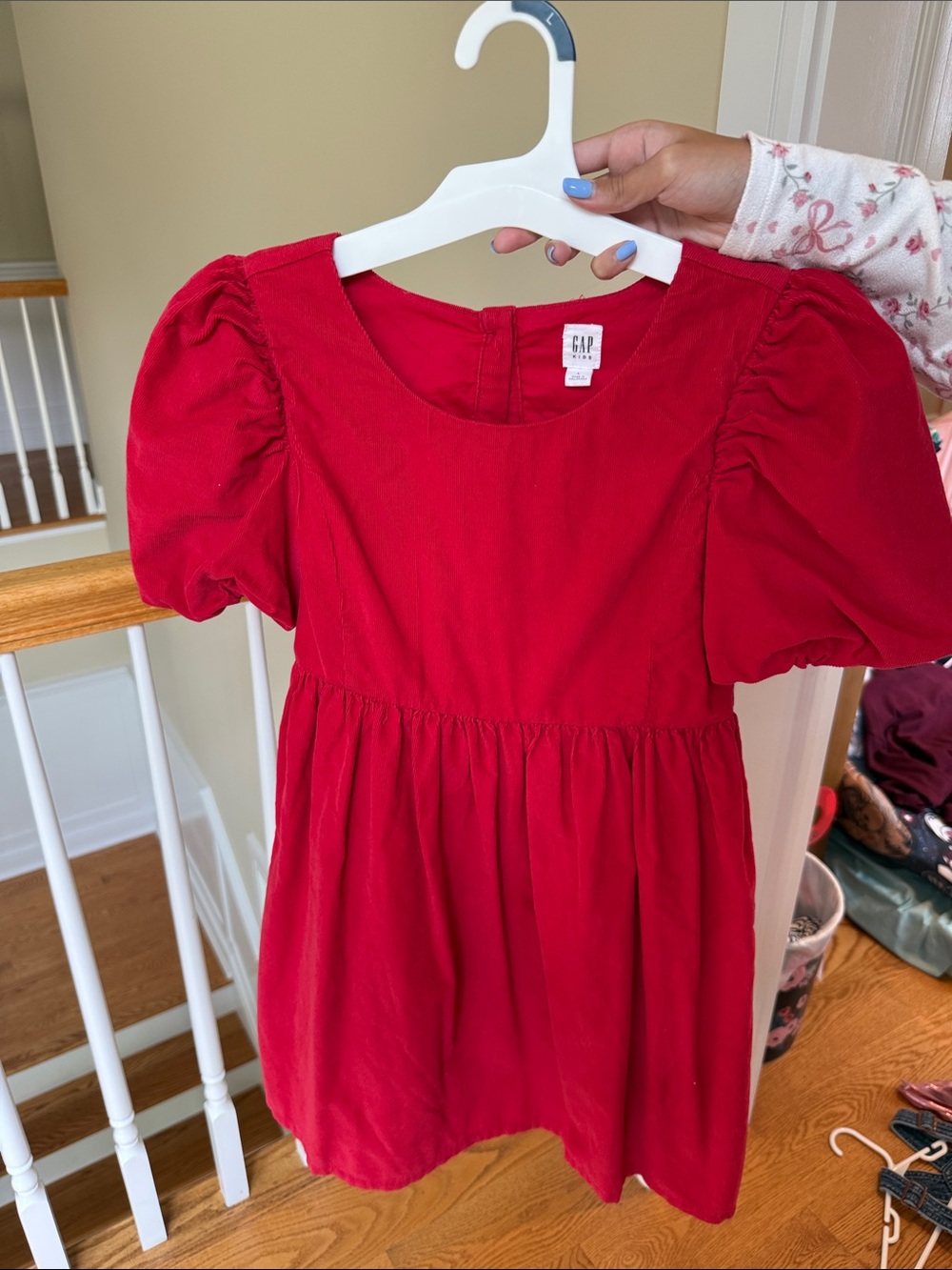 GAP | Dresses | Gap Red Puffsleeve Casual Girls Dress